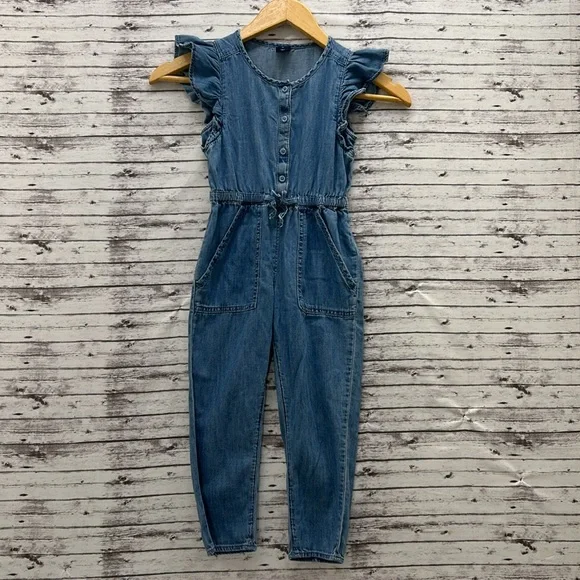 GAP Bottoms Gap Denim Blue Jumpsuit Girls Size Xs Extra Small